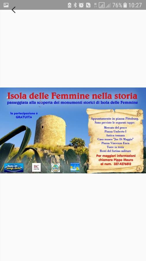 Villa Le Due Palme Isola delle Femmine Exteriér fotografie